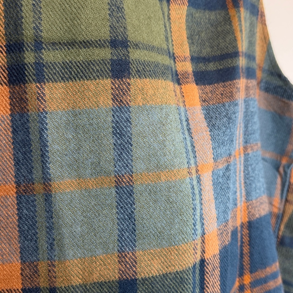 Natural Reflections plaid flowy vest cover 100% acrylic women’s size medium - Picture 10 of 11